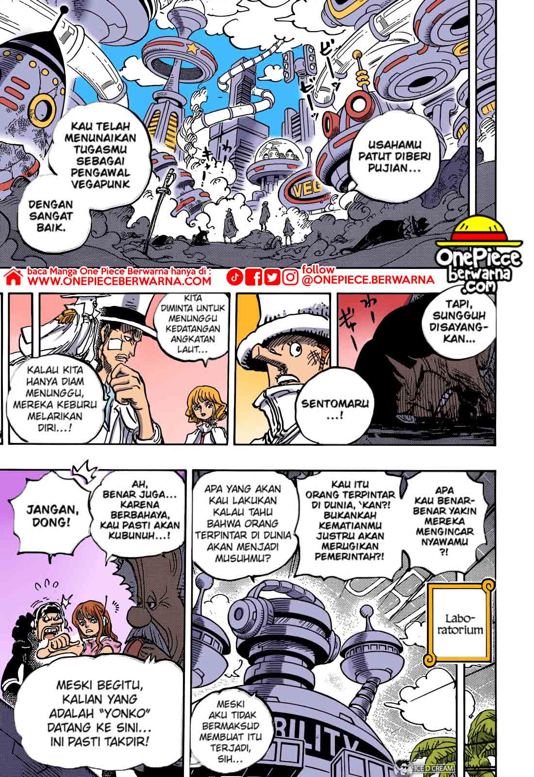 Baca manga komik One Piece Berwarna Bahasa Indonesia HD Chapter 1068